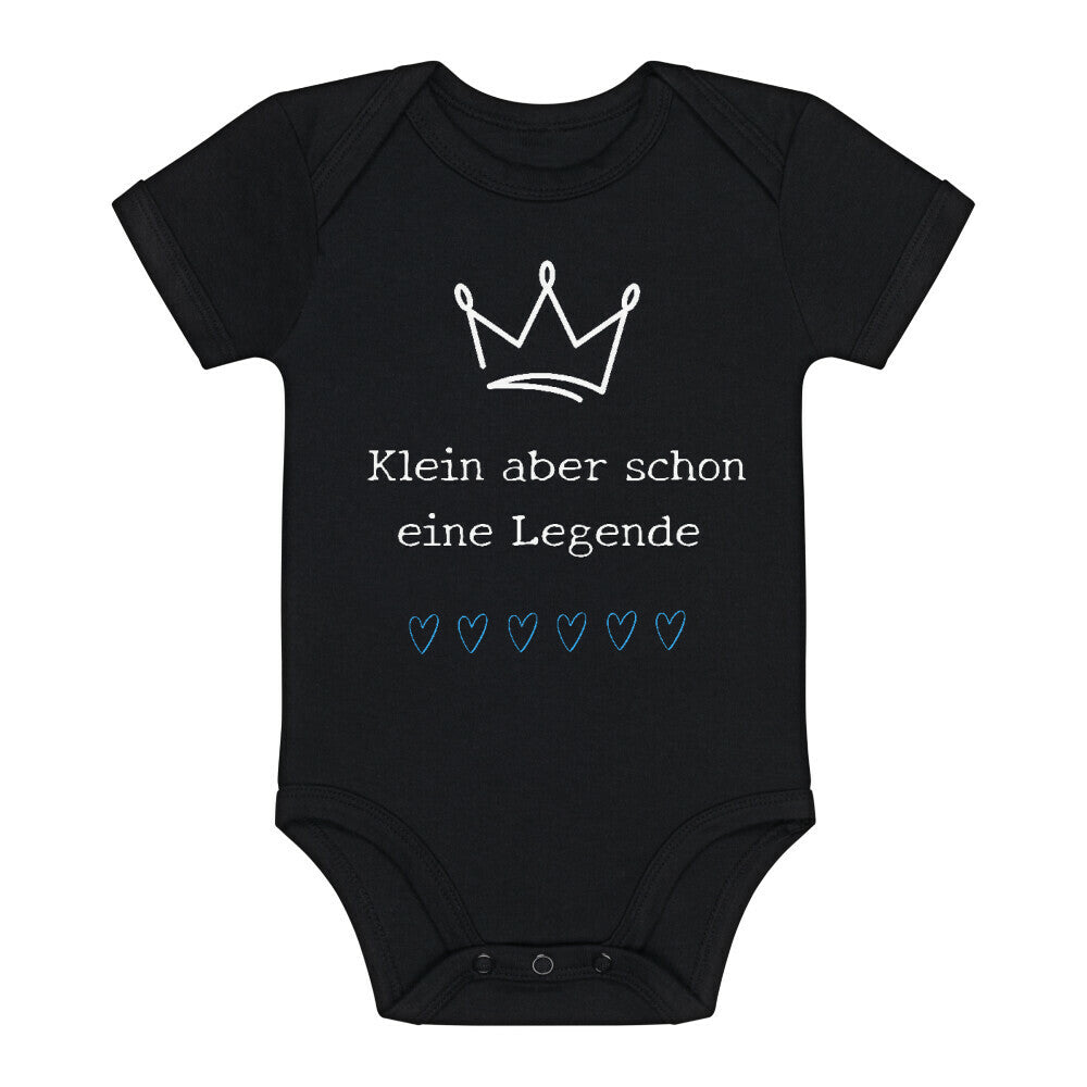 Babybody-Schwarz-Klein-aber-schon-eine-Legende-witzig