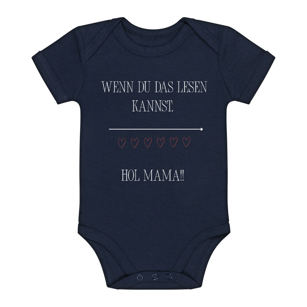 Babybody-french-Navy witziger-Spruch-Wenn-du-das-lesen-kannst-HOL-Mama!