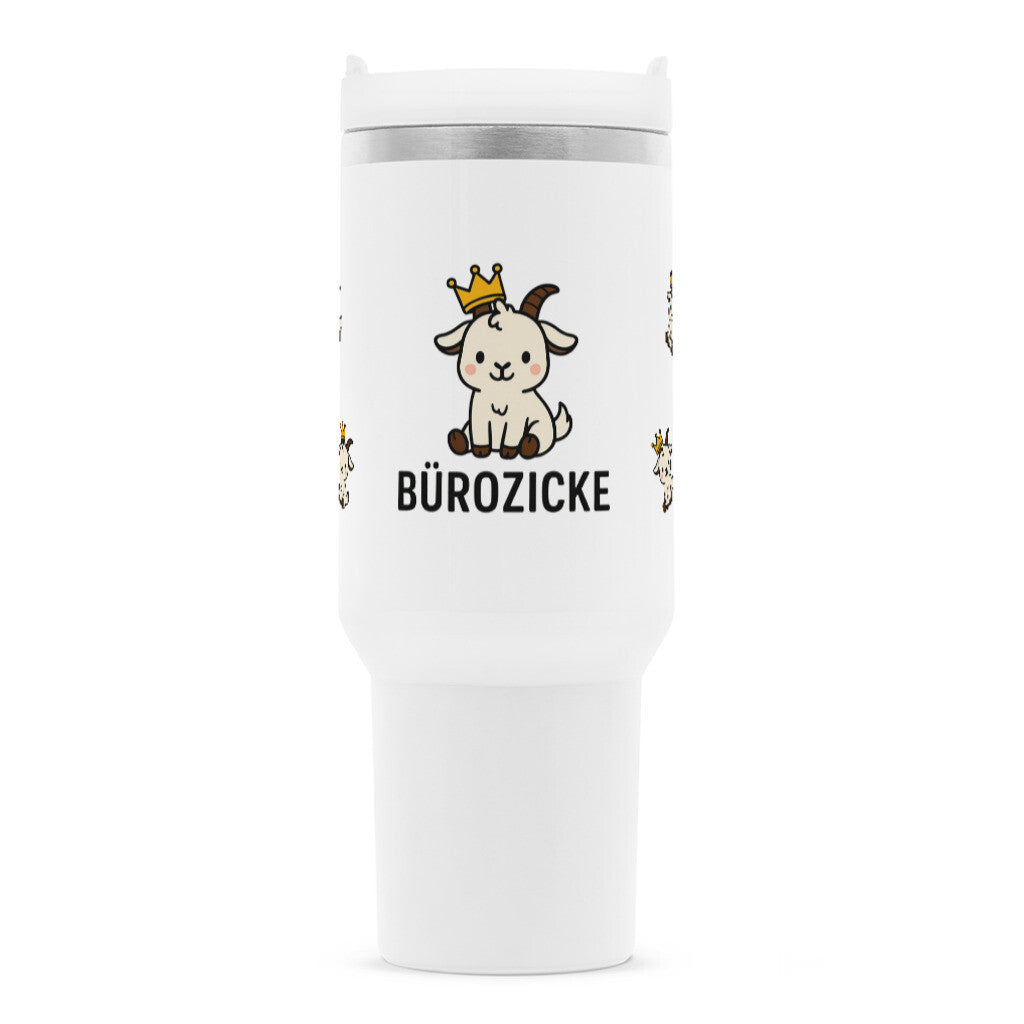 Thermobecher Buero Zicke der Klassiker lustig mit einzigartigen Motiv