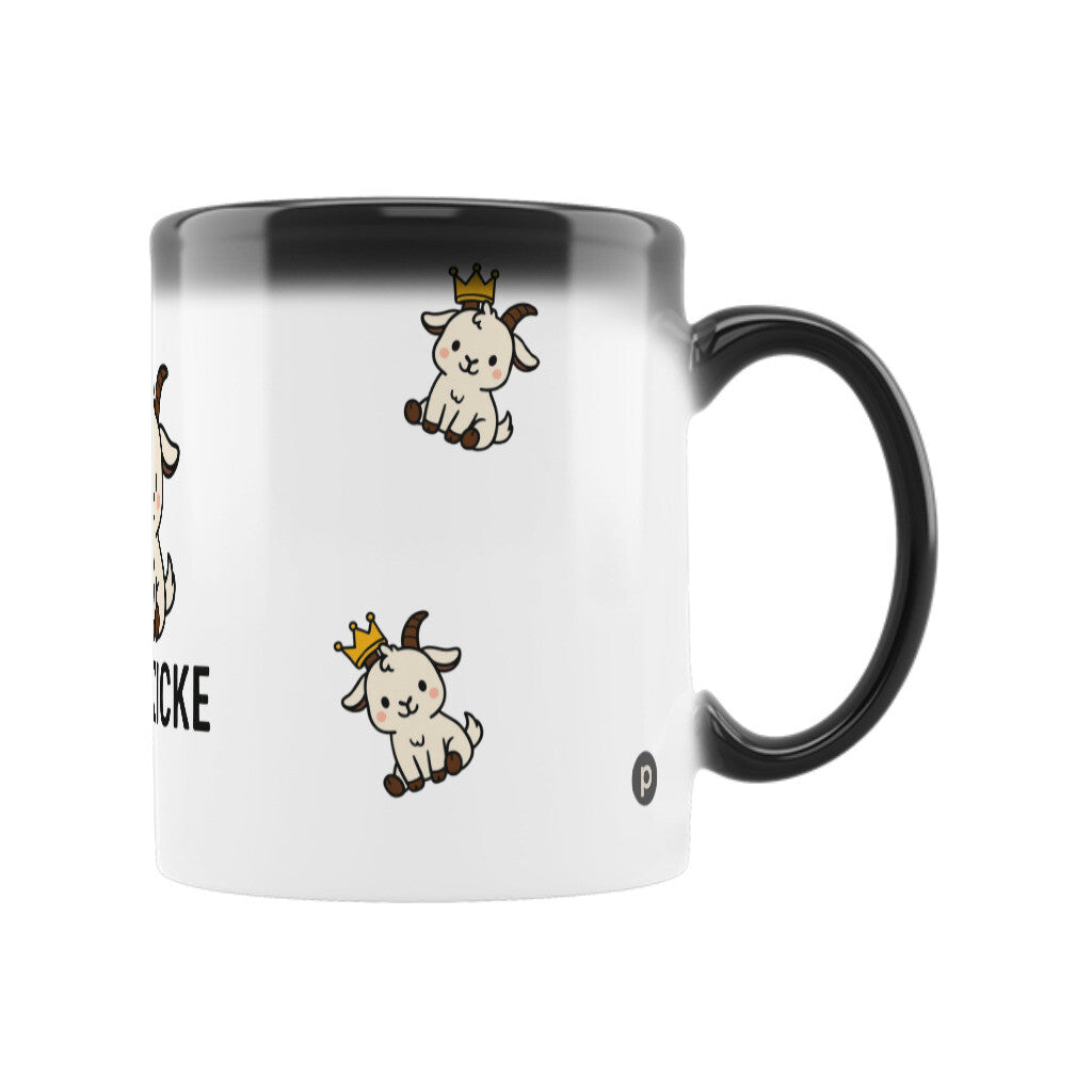 Zauber Tasse wenn kalt dann schwarz wenn heiß dann weiß Buerozicke der Klassiker mit einzigartigem Motiv 